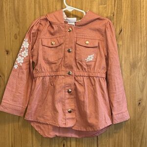 Little Lass Coral Sparkle Jacket